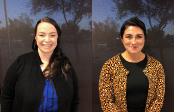  Headshots of the two new assistant principals of Mountain View School